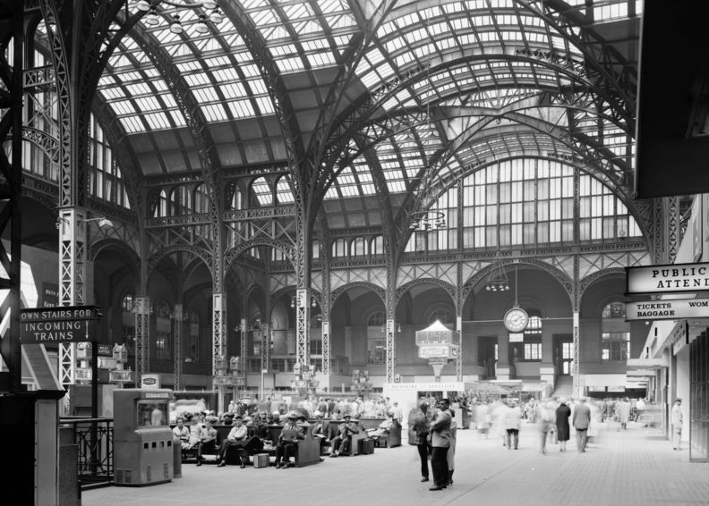 Vintage image of Penn Station