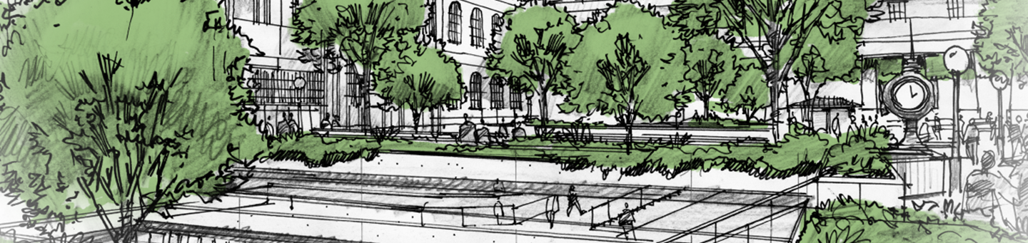 A Sketch of Grand Penn Community Alliance’s Vision for Penn Station and the Public Space